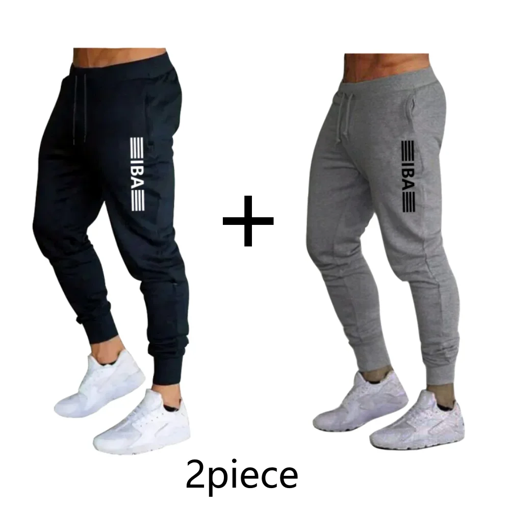 2-delige hardloopbroek voor heren, fitnessbroek, comfortabel, casual streetwear, sportbroek voor heren, merk lente herfst