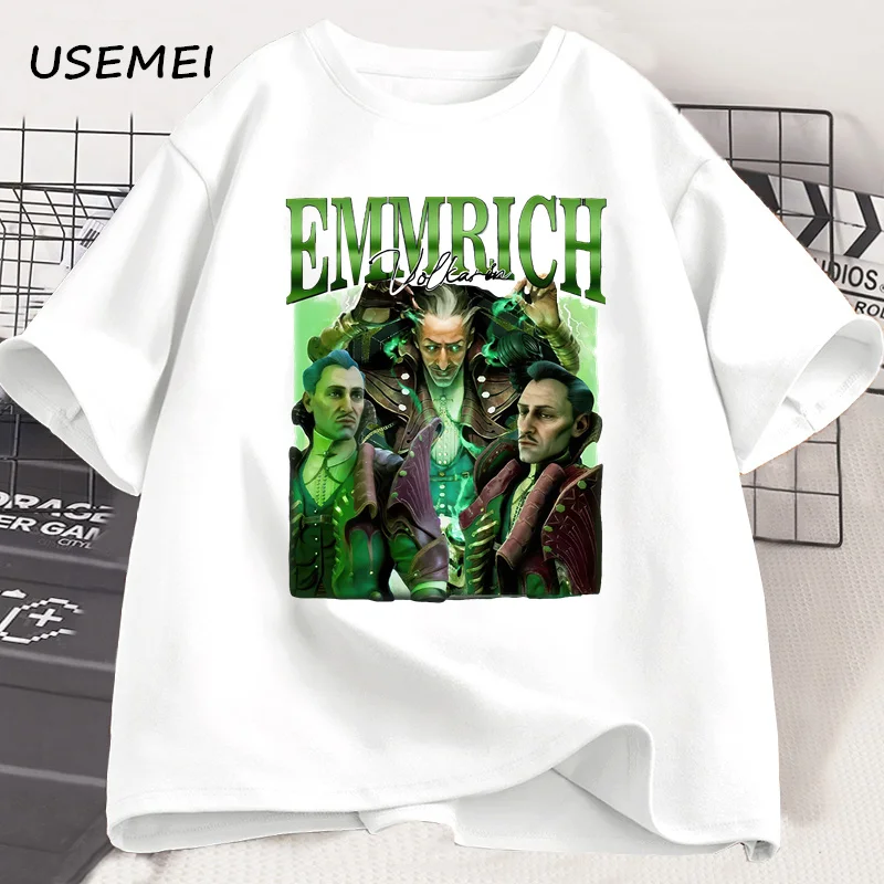 Emmrich Volkarin T Shirts Casual Man Short Sleeve T-shirt Round Neck Soft Fitness Tshirt Men Cotton T Shirts High Quality