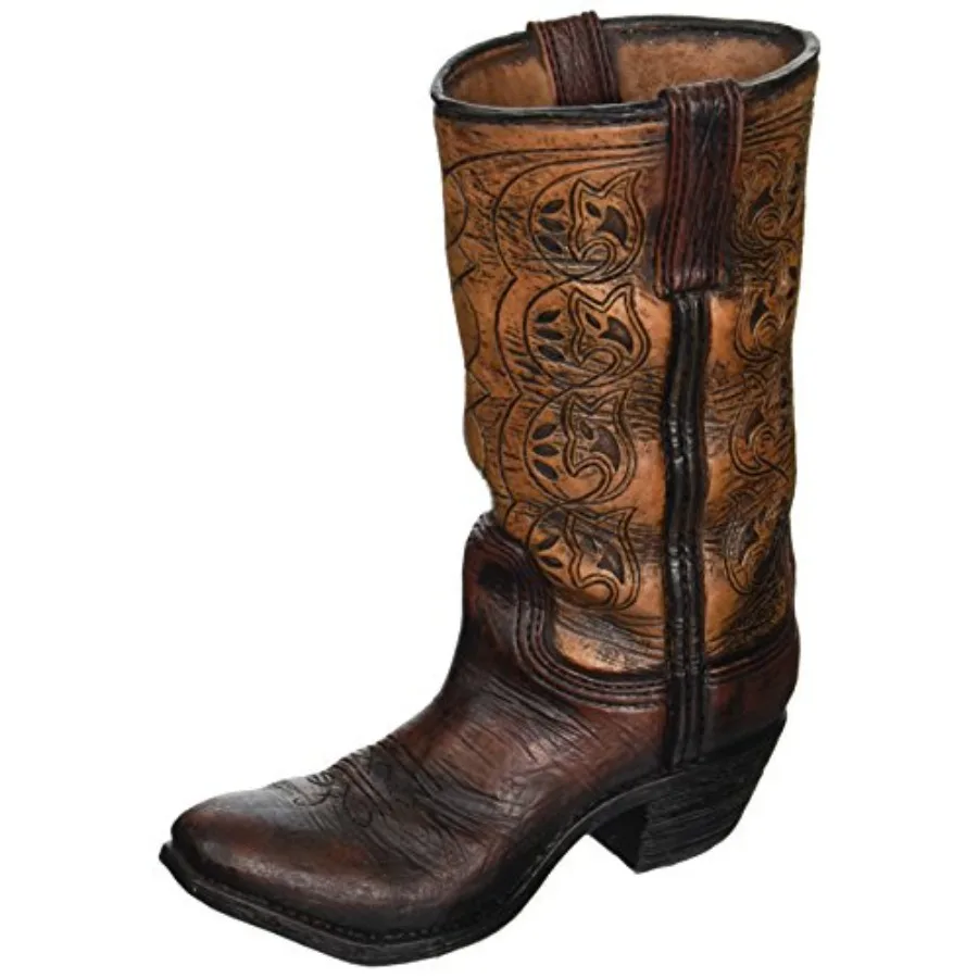 

and Western Cowboy Boot Unique Vase for Home, Western Themed Events
