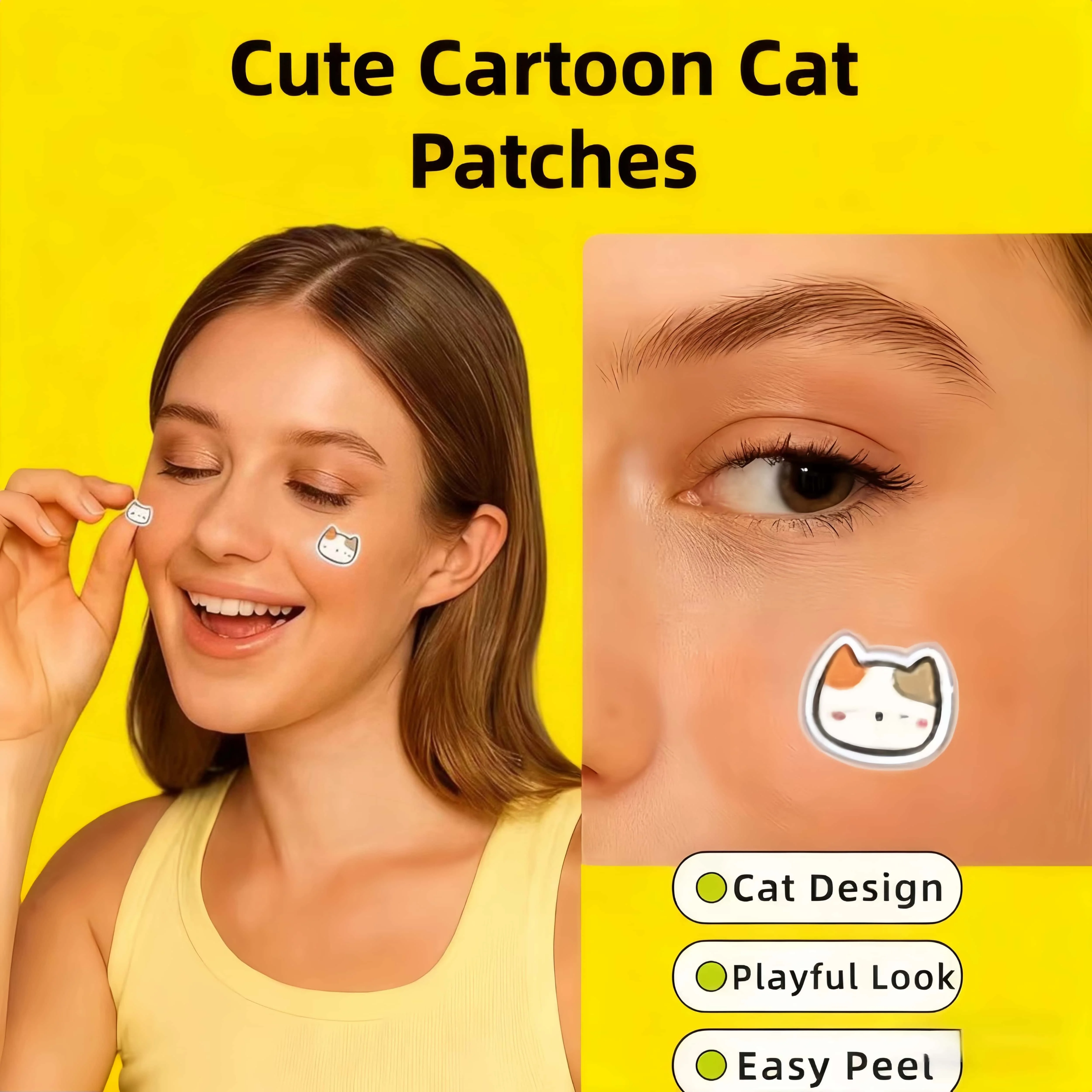 48/96 قطعة من رقع حب الشباب الغروانية المائية. خالية من الكحول والعطور لجميع أنواع البشرة. آمنة للسفر والبيج المنفقي.