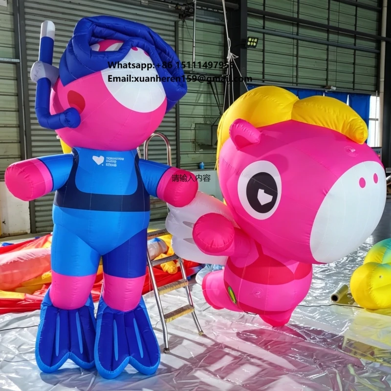 

2026 New Designed Giant Advertising Inflatable Cartoon Horse Animal Custom Inflatables Mascot Horse