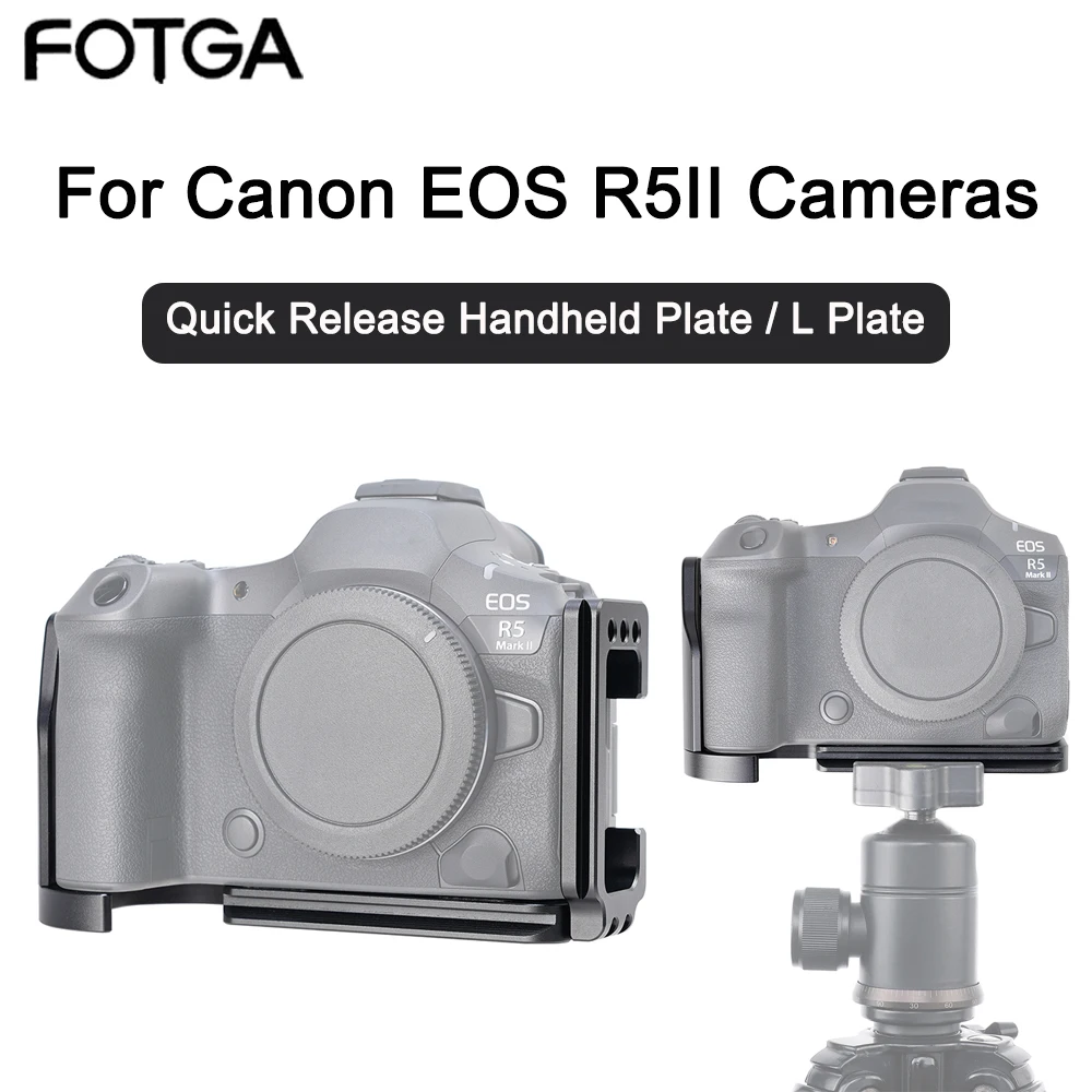 

FOTGA Eos R5II Quick Release L Plate Camera For Canon EOS R5 Mark II Camera Holder Hand Grip Tripod Bracket L Bracket Arca Swiss