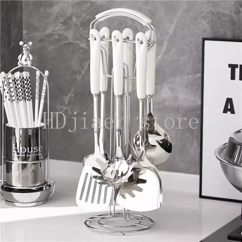 

High Temperature Resistant Household Cookware Set - Spatula/Ladle/Slotted Spoon Cooking Utensils for Kitchen Stir-Fry