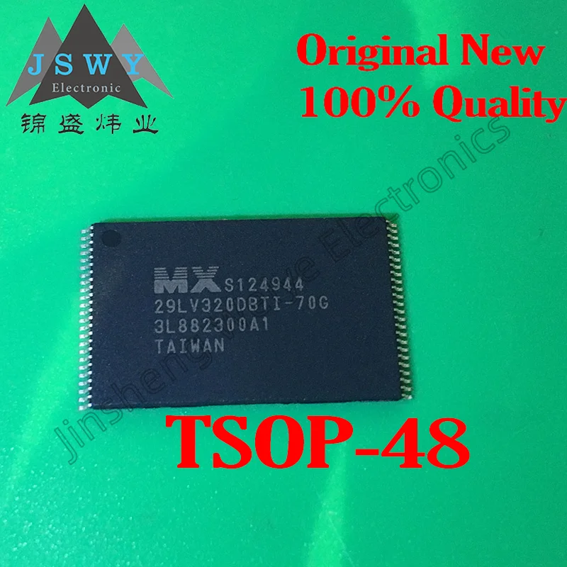

(5/20 pieces) MX29LV320DBTI-70G TSOP-48 MX29LV320DBTI/32Mbit Parallel NOR Flash Chip/New Original Spot Electronics