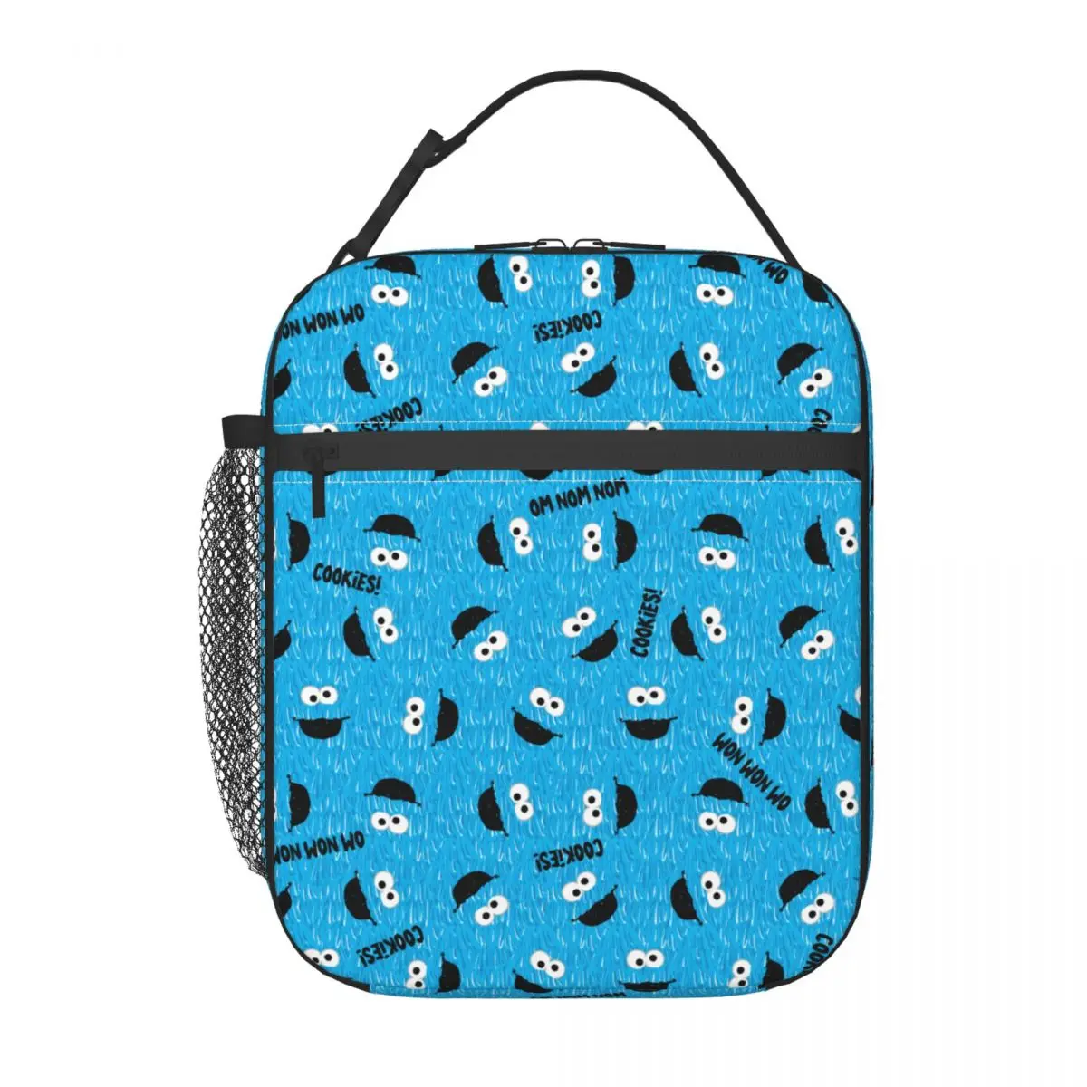 Cookies Monsters Fur Accessories Insulated Lunch Bags For School Food Container Portable Cooler Thermal Bento Box