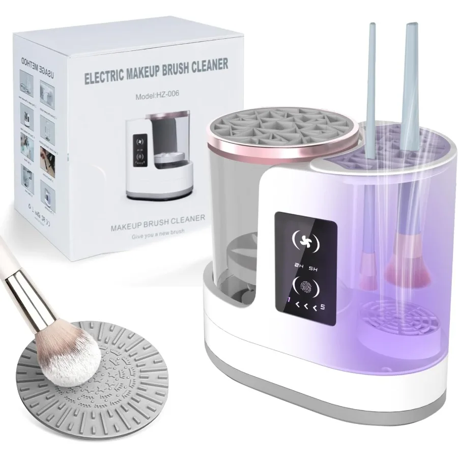 

3in1 Electric Makeup Brush Cleaner Dryer Automatic USB Cosmetic Brush Cleaner with Holder Portable QuickDry Tool for All Brush