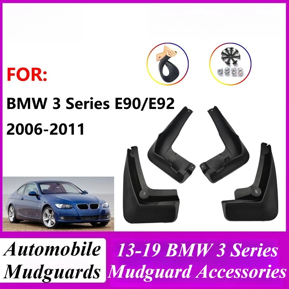 

Для BMW 3 серии E90 2006-2012 F30 F35 2013-2019 Брызговики Набор из 4 пластиковых защитных колесных арок Автомобильные аксессуары