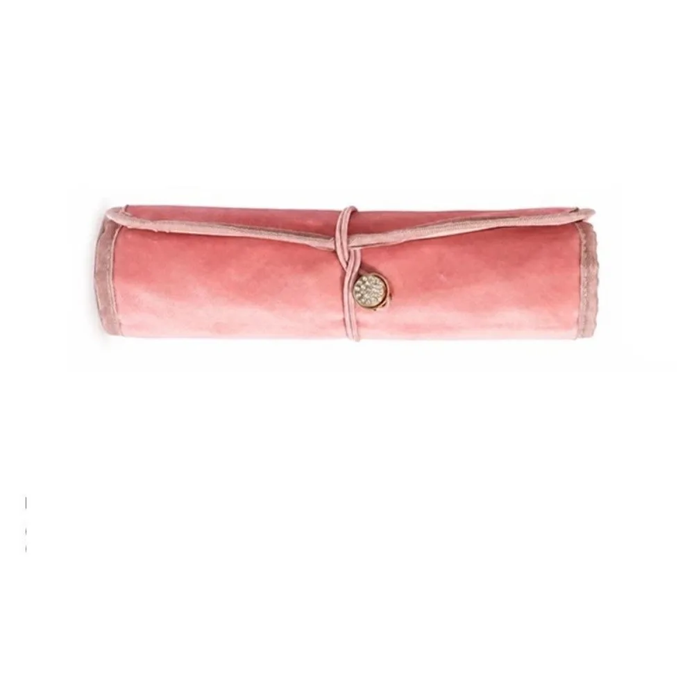 Portable Rolled Jewelry Storage Bag Multi Layer Large Capacity Travel Jewelry Case Anti-lost Anti-splash Water