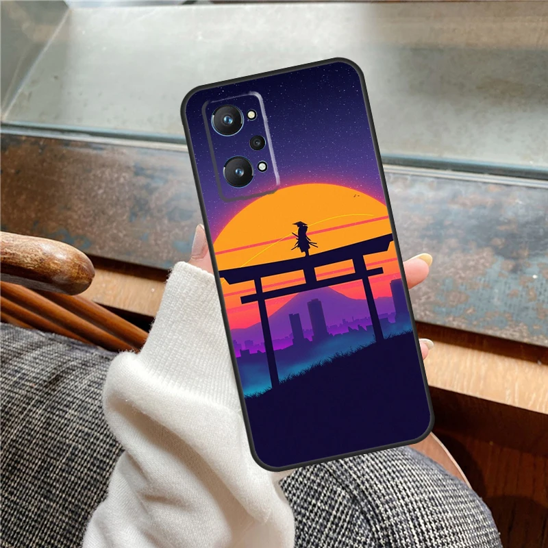 Synthwave 80's Retro Neon vaporwave For Realme C53 C51 C55 C21Y C35 C33 C31 C30 C25 C11 GT Neo 5 9 10 11 Pro Plus GT5 Pro Case