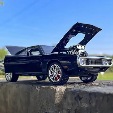1:24 Dodge Charger 1970 Fast & Furious Alliage Voiture Moulés sous pression Jouet Véhicules Modèle De Voiture Classique Affichage Collection Hobby Ornements Cadeaux