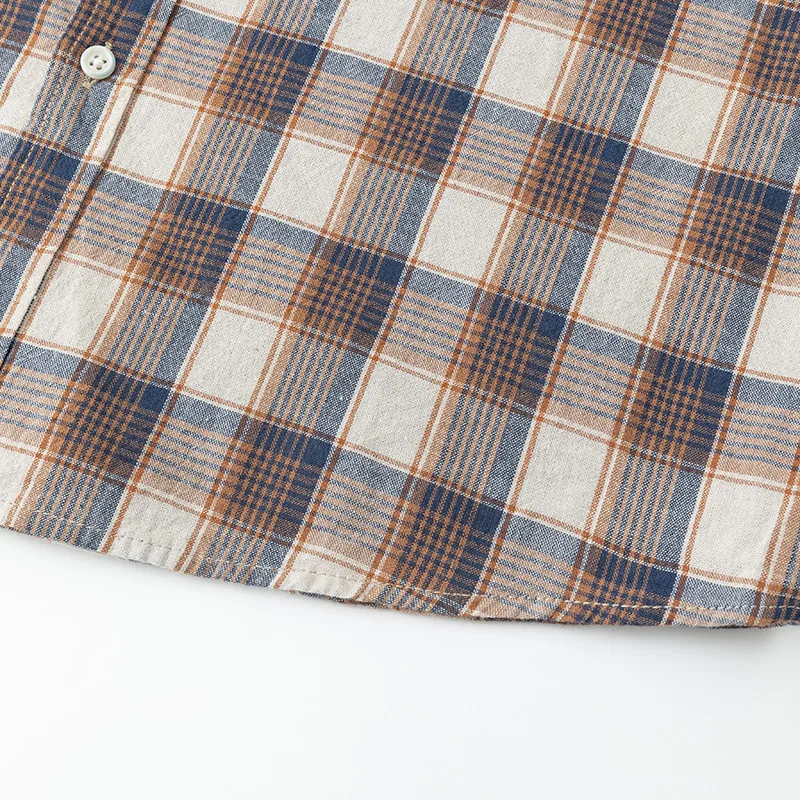 Männer Hemd Plaid 100% Baumwolle Flanell Langarm Oversize Lose Frühling Herbst Straße Casual Business Männlich Bequeme Kleid Hemd – Detail 17