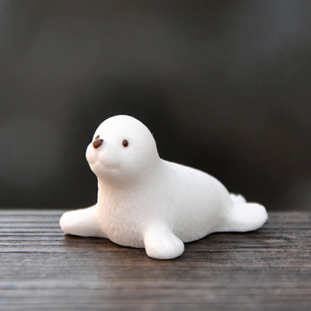 

Ручная работа из смолы, модель ледяного пингвина, зимняя фигурка, сказочный садовый орнамент, микропейзаж, миниатюра