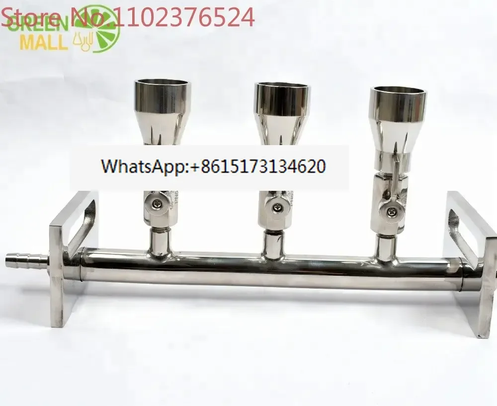 EZ-Fit Manifolds for universal laboratory filtration 3-branch 3 ports 316 Stainless steel Manifolds vacuum filter