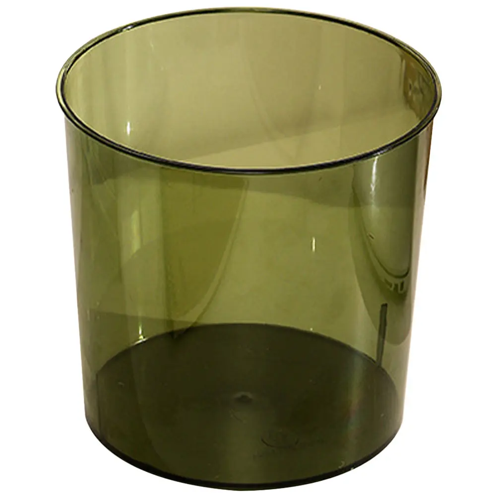 

Xl Clear Trash Can Large Capacity Transparent Garbage Bucket Multi-Function Decorative Home Office Waste Storage Container