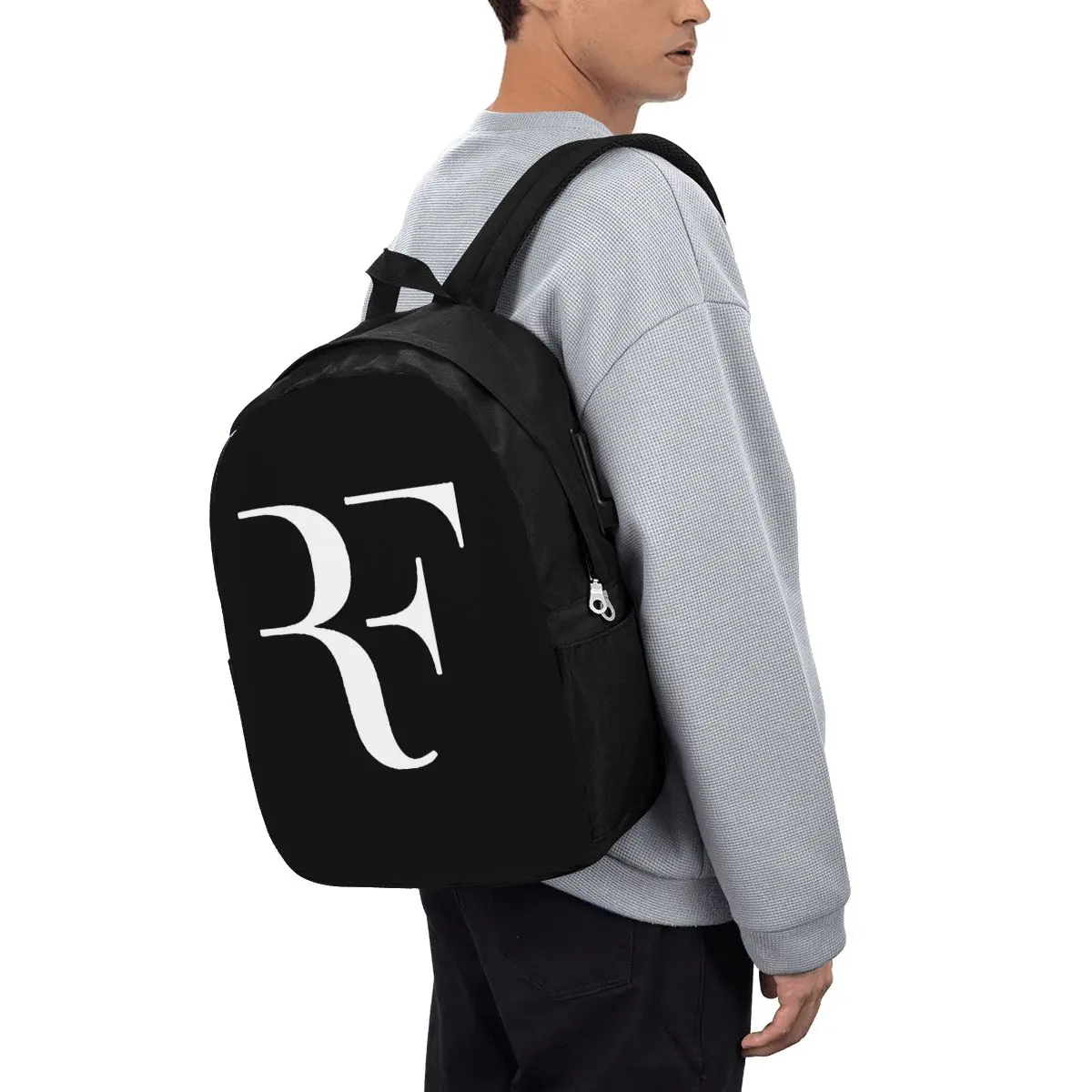 Roger Federer Backpack Travel Notebook Bag Computer College Student School Bag Laptop Shoulder Bags for Men Women view 3