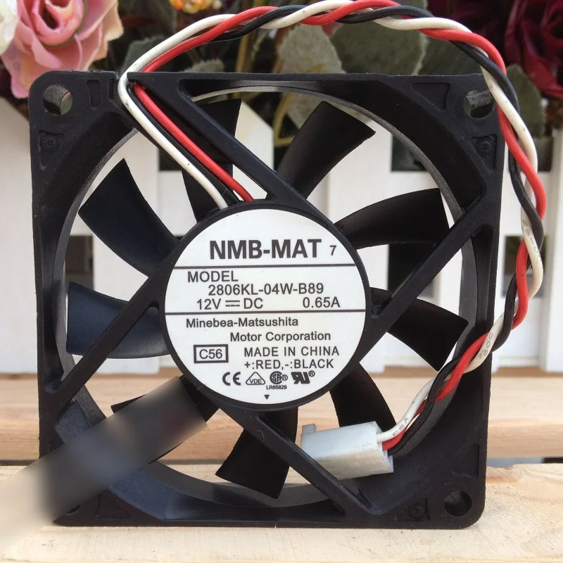 M  New NMB-MAT 2806KL-04W-B89 DC 12V 0.65A 3Pin Cooling Fan#QW