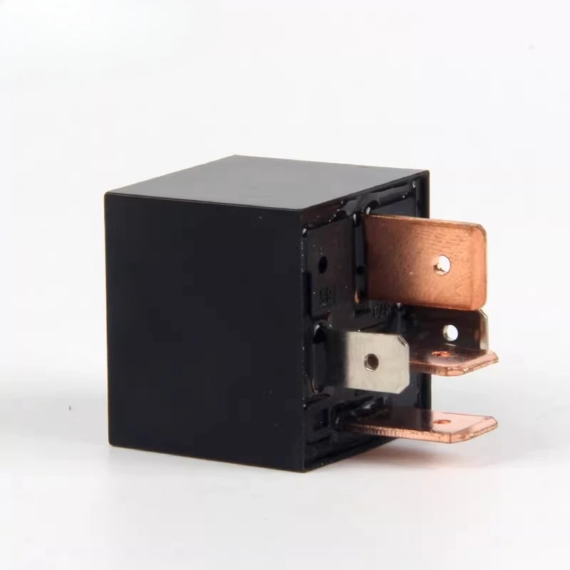 Black shell JD1914 80A car headlight air conditioning horn DIY modified small high power relay 24V 12V