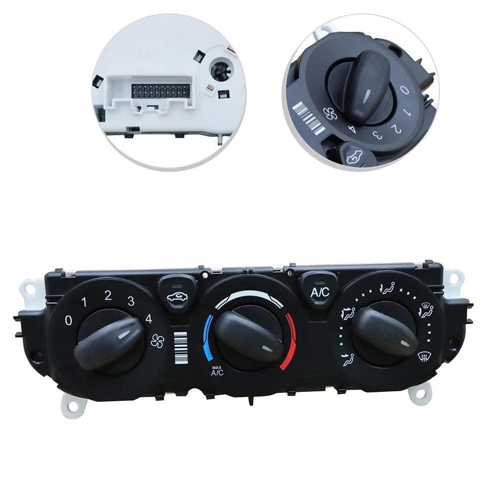 For Ford For Transit 2015-2019 Replacement A/C Heater Climate Control Panel CK4Z-19980-A Black ABS Easy Install