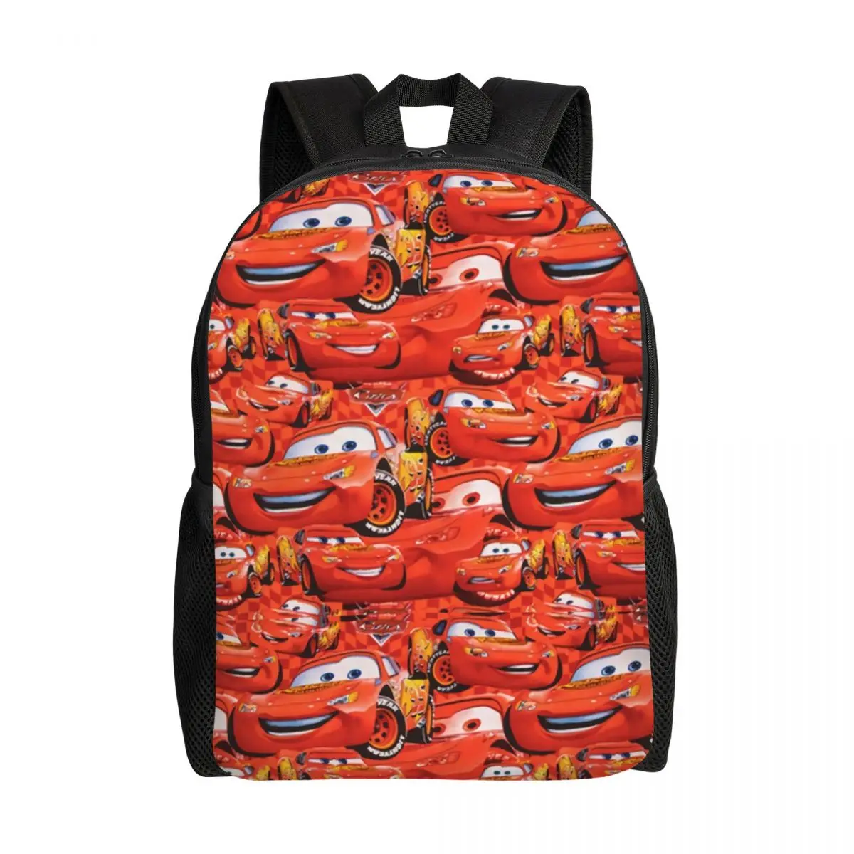 Custom Lightning McQueen Car Collage Travel Backpack Men Women School Computer Bookbag College Student Daypack Bags