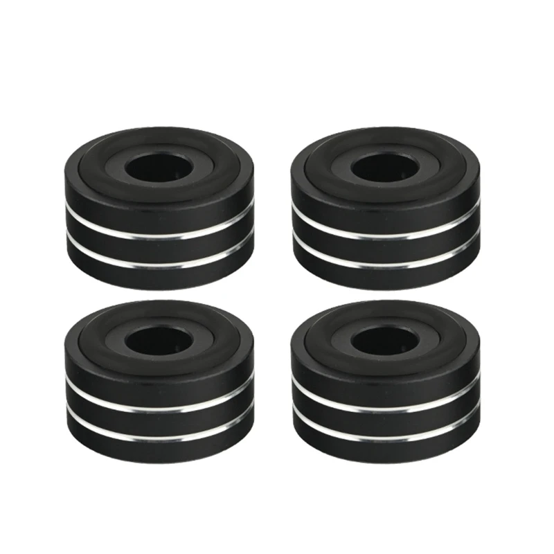 4 Packs Universal Speaker Feet for Audio Equipment HiFi System Speakers Record