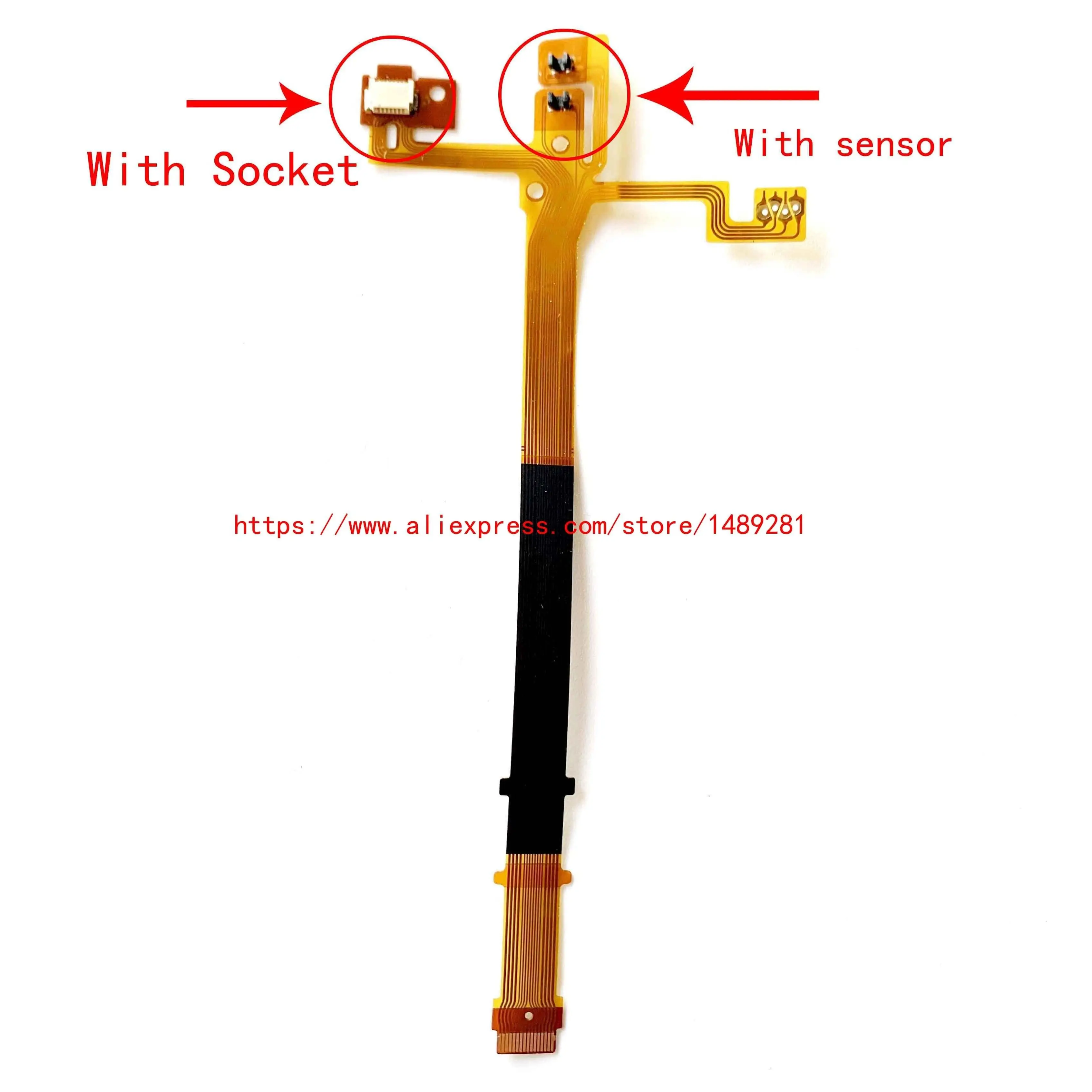 Kopieren NEU für Canon EF 24-105mm IS STM Objektiv Focus Flex Flexibles Kabel FPC mit Buchse + Sensor 24-105 F3. Mit Steckdose Mit Sensor