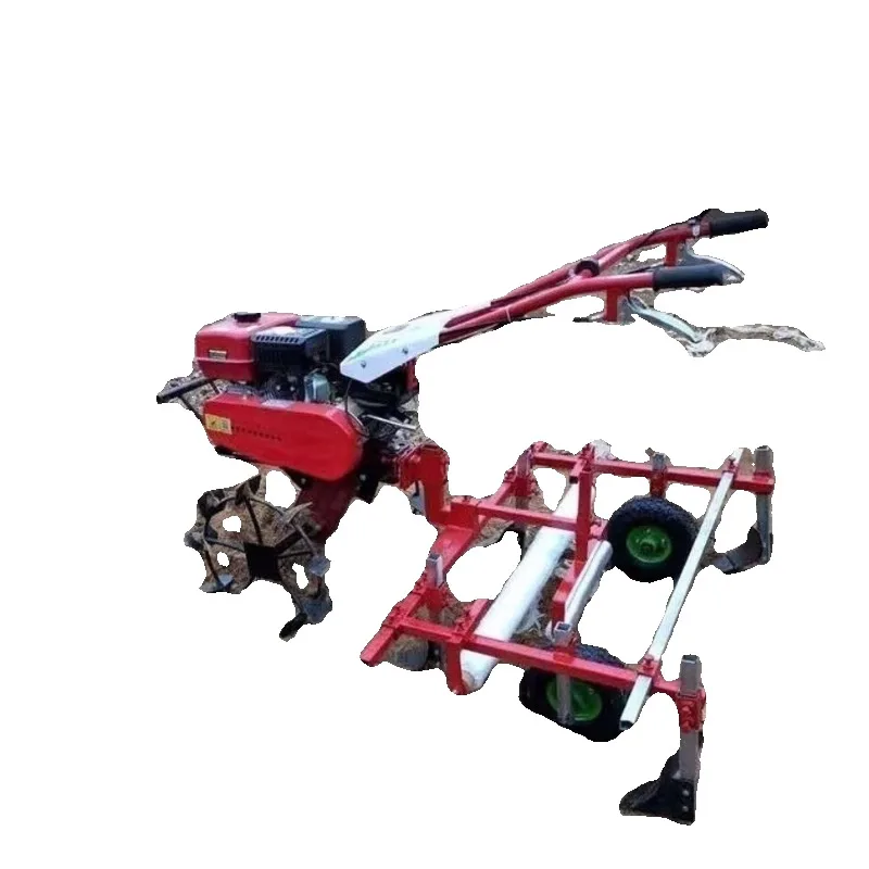 Micro Tiller Machine Suporte Trator Mulch, filme Colocando Ferramentas Agrícolas