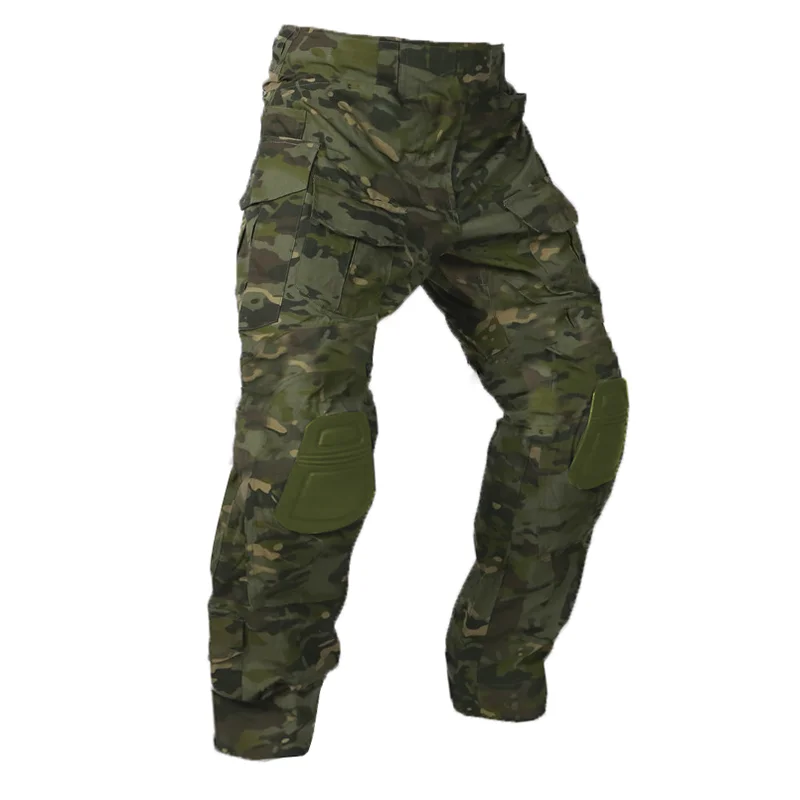 

Combat Pants +Pads Elastic Sport Pant Tactical Gear US CP Climbing Camo Outdoor Tactic Pants Airsoft Cargo Casual Work Trouser