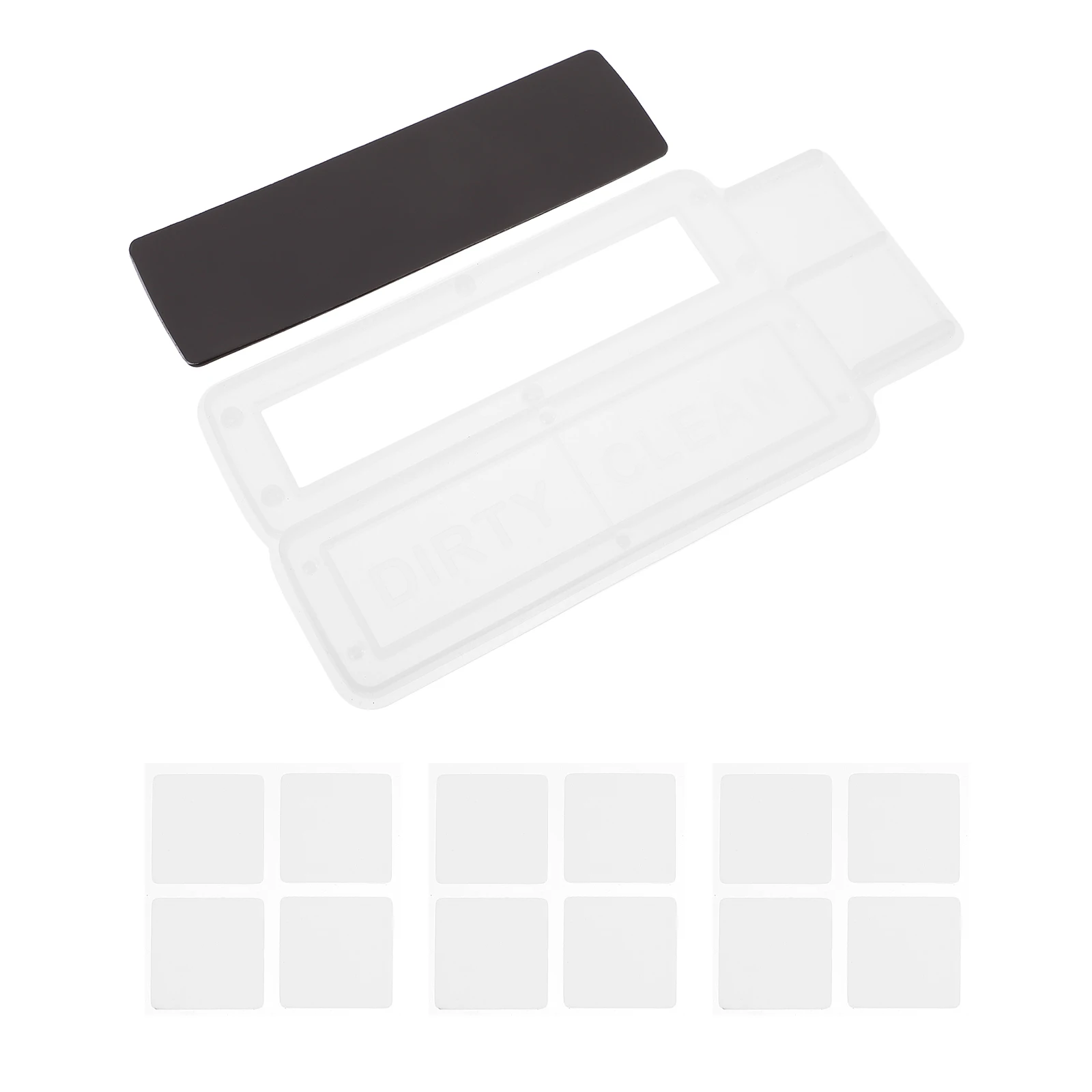 

Silicone Mold Epoxy Molds Non-stick Magnetic Label Decorative Sticker Clean Adhesive DIY Glue Memo Craft Resin