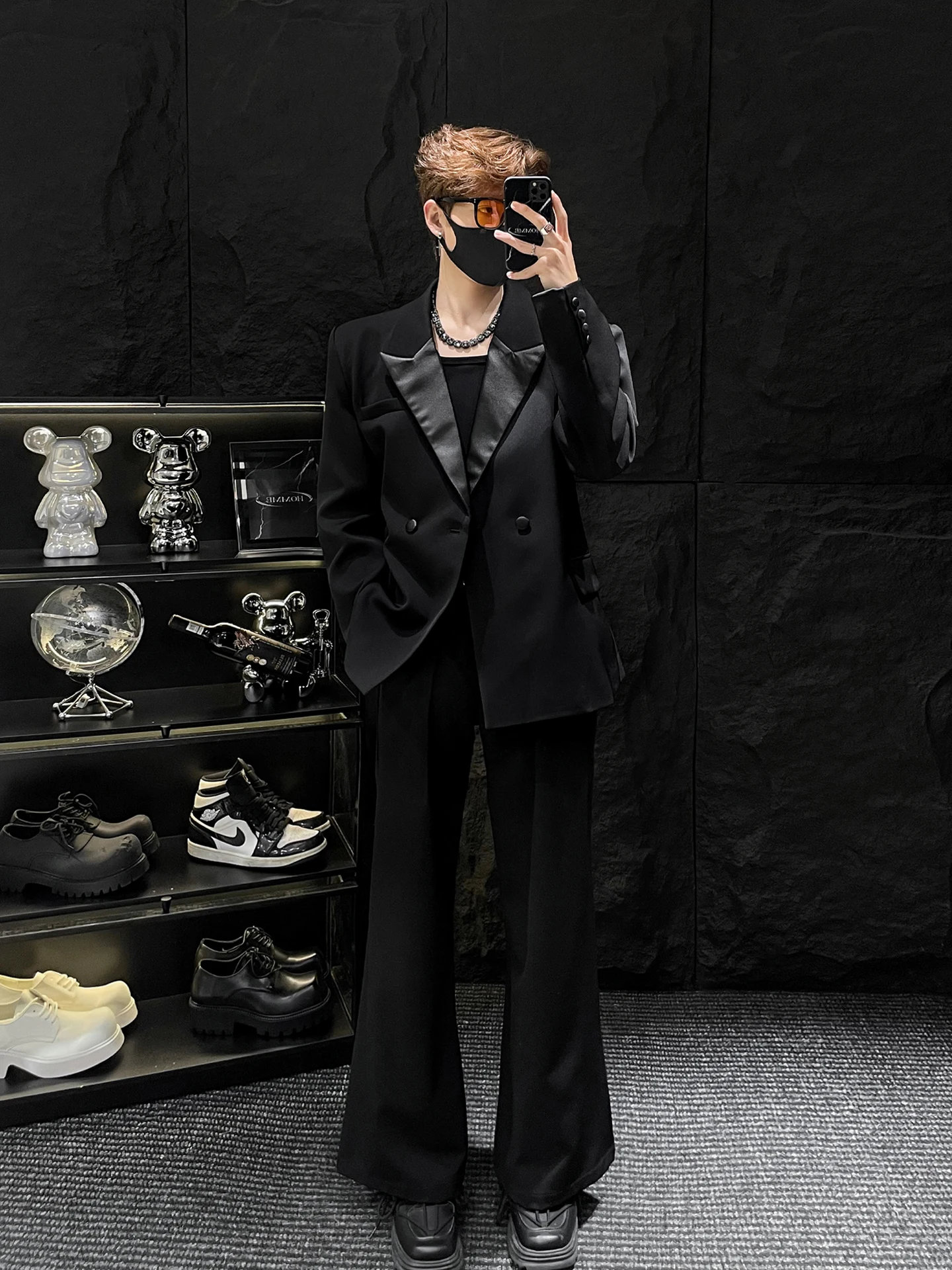 

Мужской двубортный пиджак Bla Suit Jaet с зауженной талией, премиум-класса, HOMME No Stop Mirror, молодежный, повседневный, весенний сезон