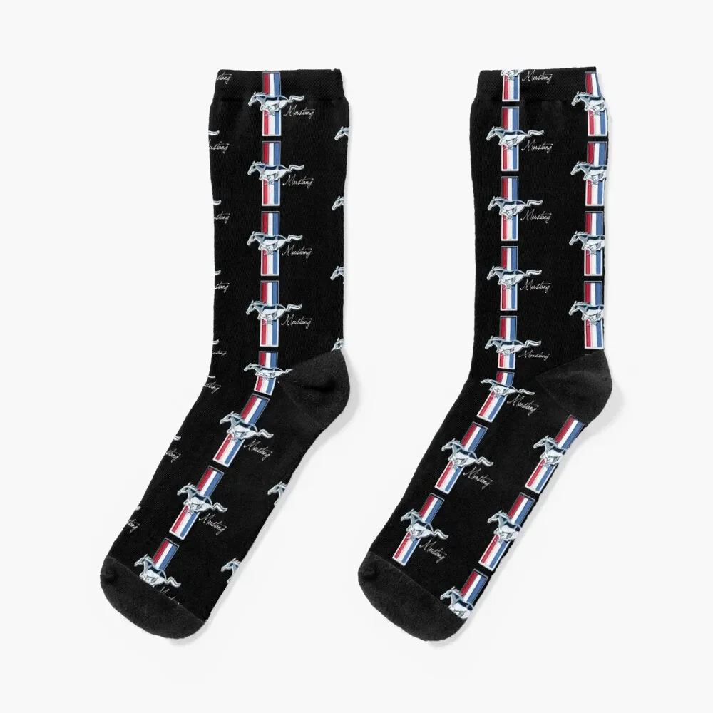 

Classic Mustang Merch | Dark Apparel Socks floral aesthetic Stockings Socks For Men Women's