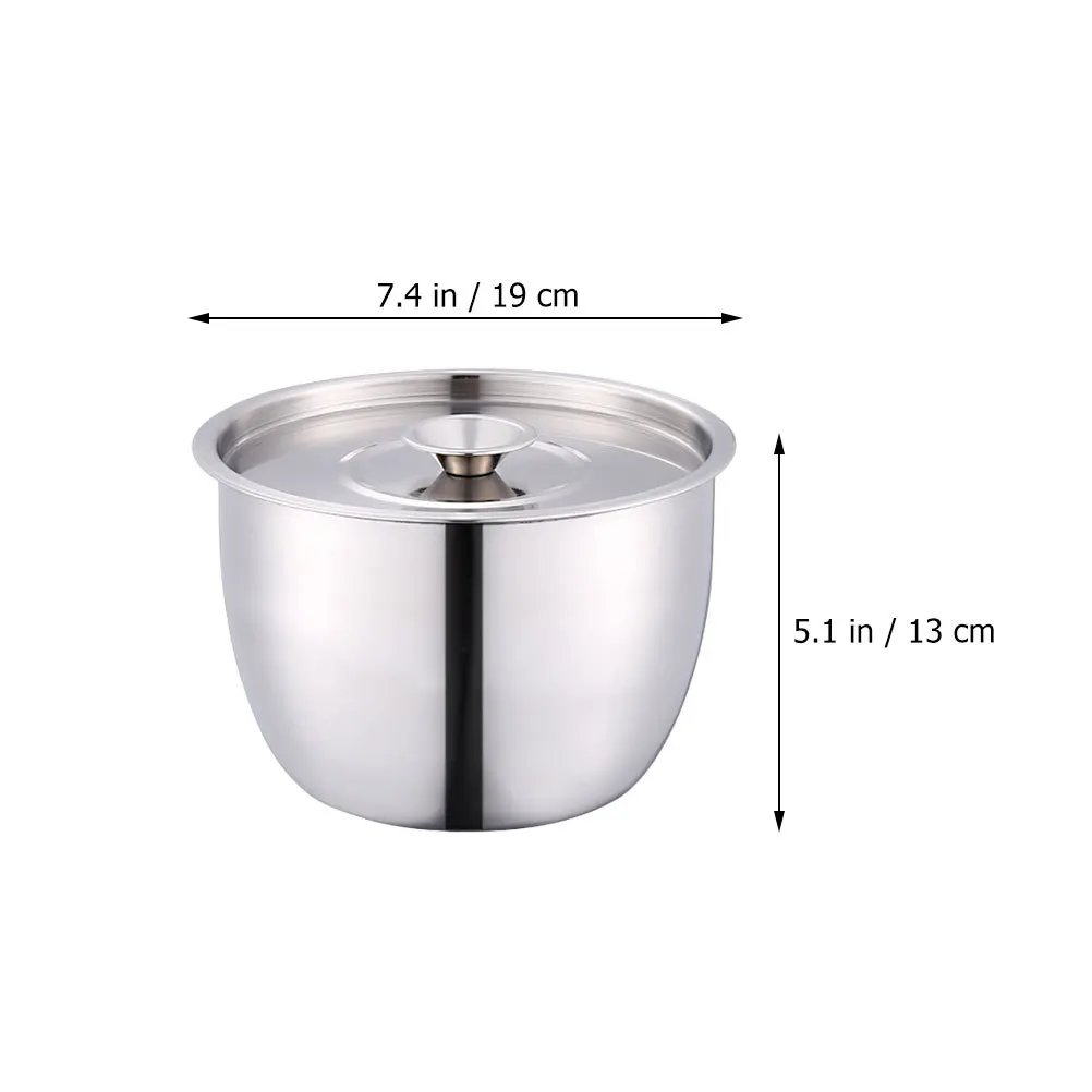 Cuenco para mezclar huevos, herramienta de cocina de acero inoxidable, diseño aprobado para marinar carne, ensalada, crema, almacenamiento, cuenco de acero inoxidable