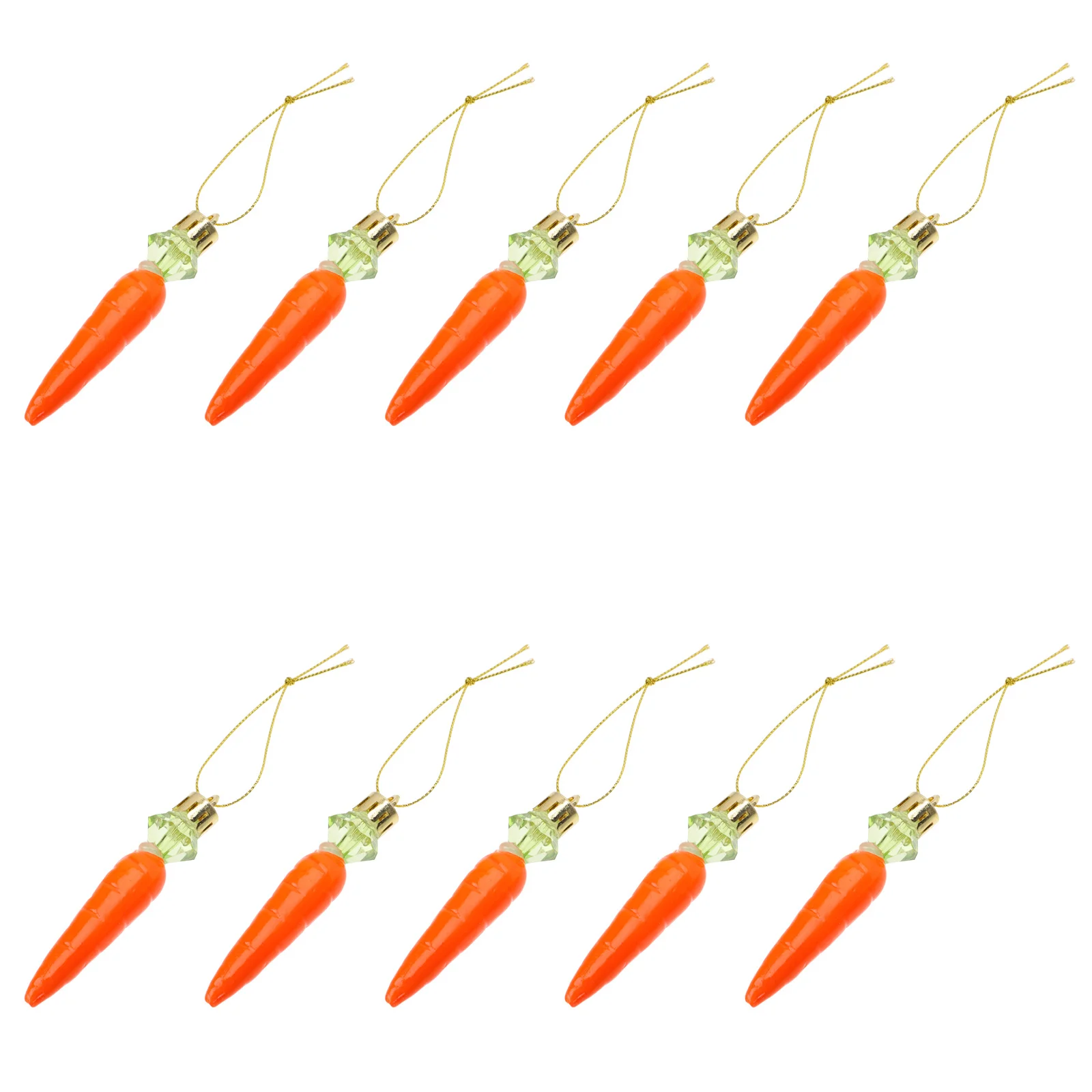 

24pcs Easter Carrot Ornament Plastic Craft Carrot Adornments For Festival Decor Home Garden Party Scene Layout Simulation