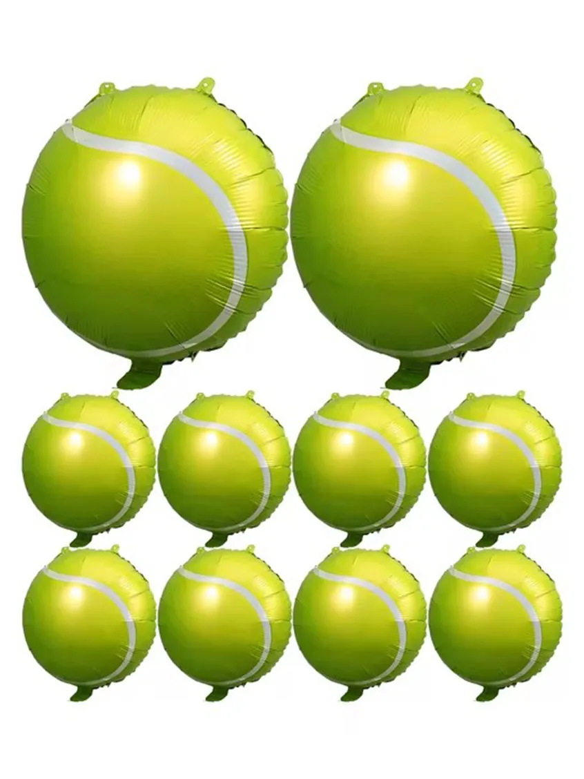 Aufblasbare Tennisschläger-Ballons Sport-Themen Geburtstagsdekoration für Sportpartys Tennisball-Folienballons Dekoration – Detail 1