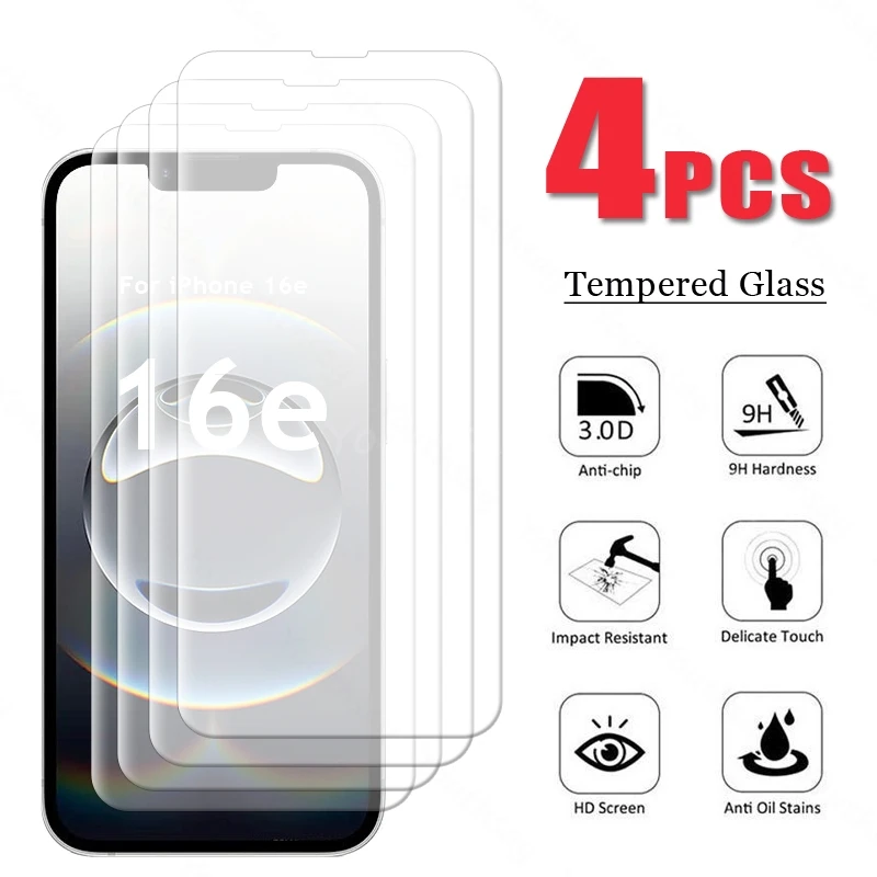 

For iPhone 16e Glass Anti-Scratch For iPhone 16E Tempered Glass Screen Protector Film For iPhone 16 E Glass Tempered Film