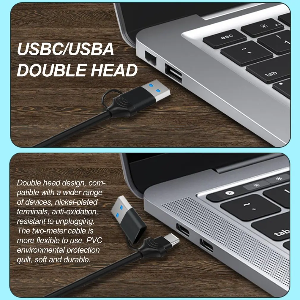 Video Capture Card 1080p HDMI-compatible to USB A/USB-C Video Grabber Box for PC Computer Camera Live Stream Record Meeting