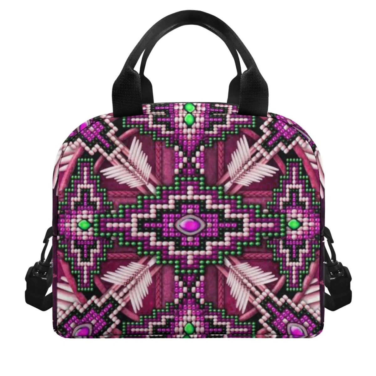 American Tribal Style Nsulation Thermal Package New Arrival Ladies Lunchbox School Child Fashion Lunchbag Traveling