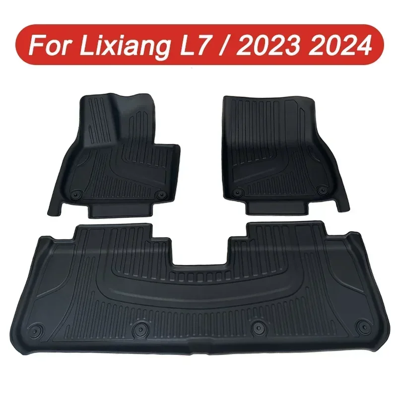 

Wholesale Car Floor Mats for Lixiang L7 2023 2024 Waterproof Non-slip Foot Pad TPE Car Carpet Black Floor Liners Trunk Mats