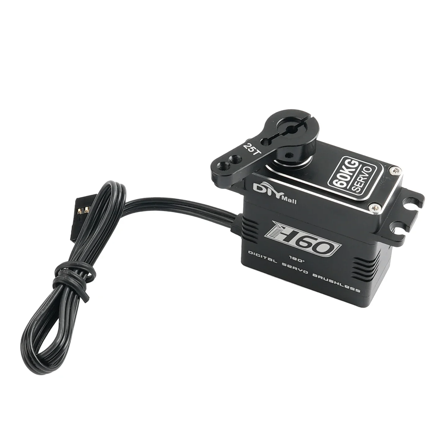 8.4V 60KG Digital Super Coppia 0.1Sec Ingranaggi in acciaio Servo senza spazzole Corpo interamente in metallo impermeabile per la maggior parte dei robot aerei 1/8 1/10 RC