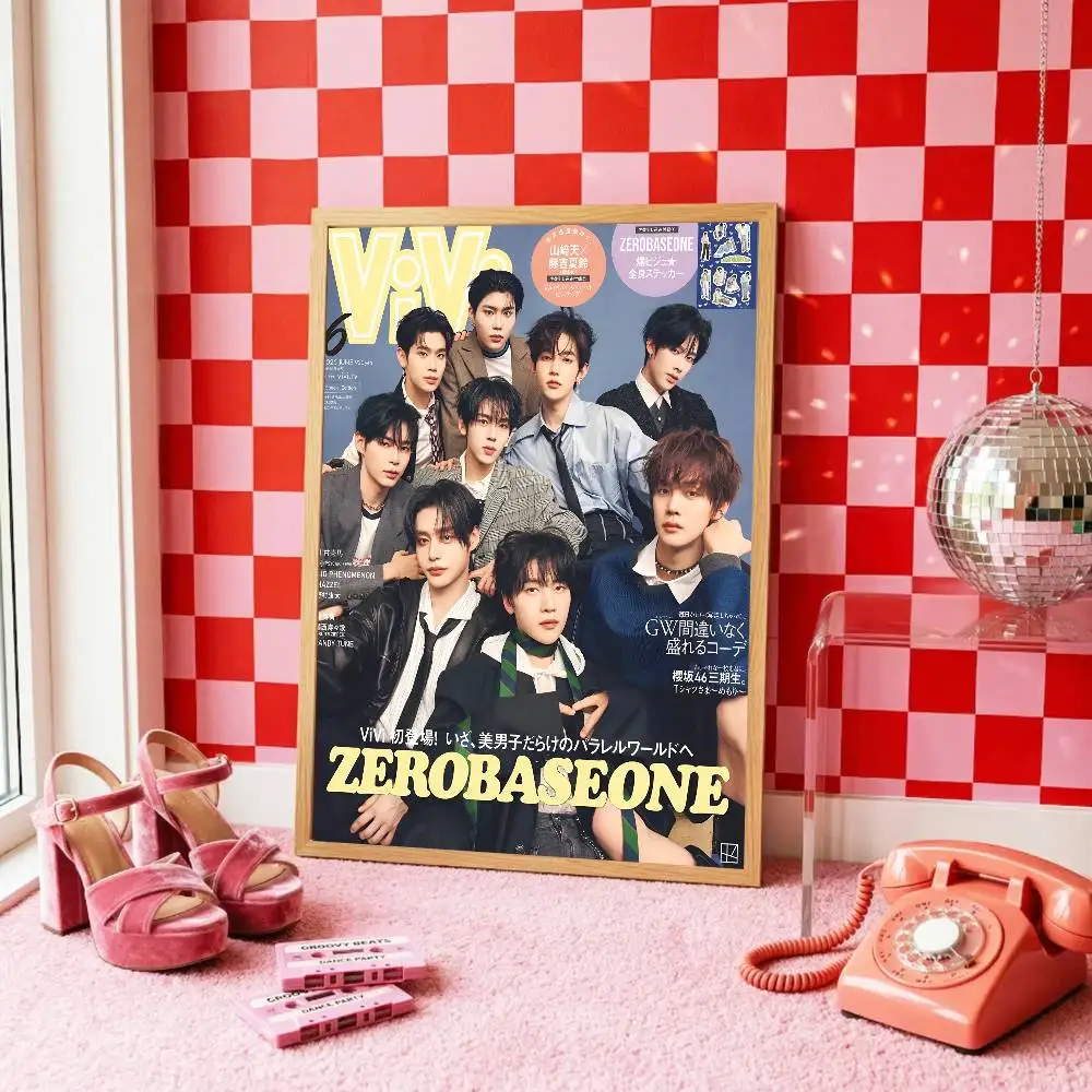 Korean Group K-POP ZB1 Poster Self-adhesive Art Room Entrance Restaurant Wall Decor Art Painting - view 6