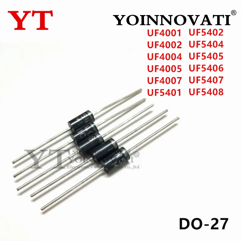 100pcs/lot UF4001 UF4002 UF4004 UF4005 UF4007 UF5401 UF5402 UF5404 UF5405 UF5406 UF5407 UF5408