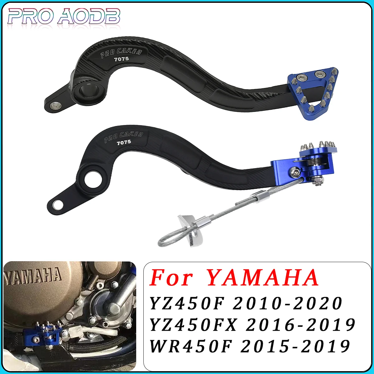 

Motorcycle CNC Aluminum Rear Brake Pedal Lever For Yamaha YZ450F YZ450FX WR450F YZ450F YZ450FX WR450F 450F WR 2010-2019 2020