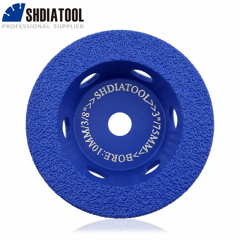 

SHDIATOOL 1pc 75mm Diamond Profile Wheel Grinding Disc 3inches Engraving Engroove Granite Marble Tile Abrasive Tool Bore10mm