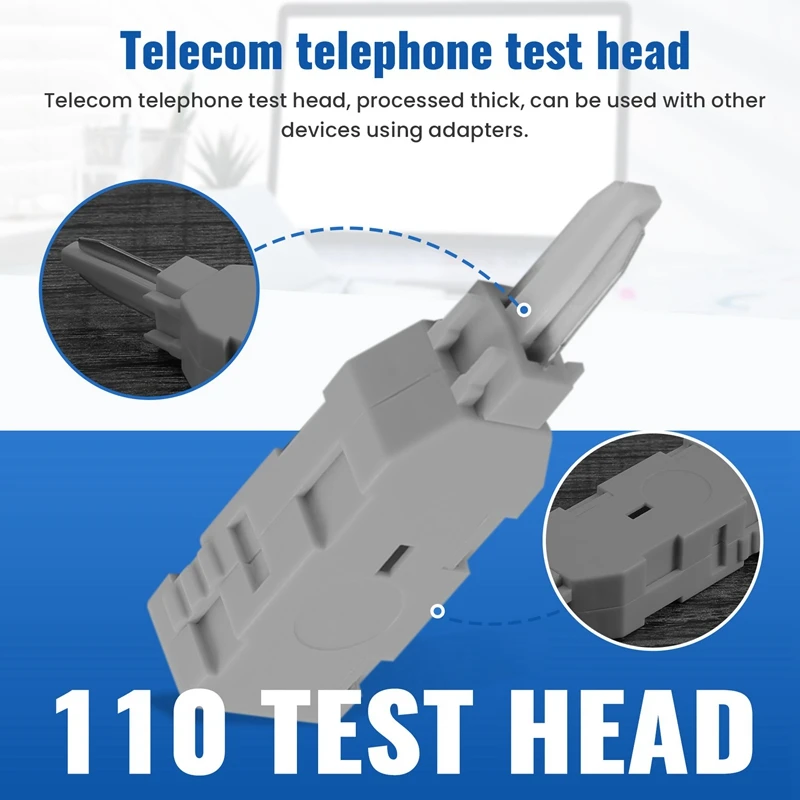10 Stuks 110 Testkop Rj11 Voice Connector Mdf Check Telefoon Stem Voor Krone Module Telecom Patch Panel