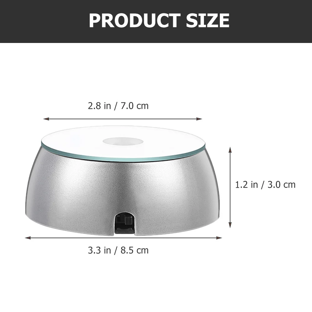 

6Pcs LED Light Base -Color Crystal Display Stand for Night Lamp Accessory Lighting Display Artwork Decoration