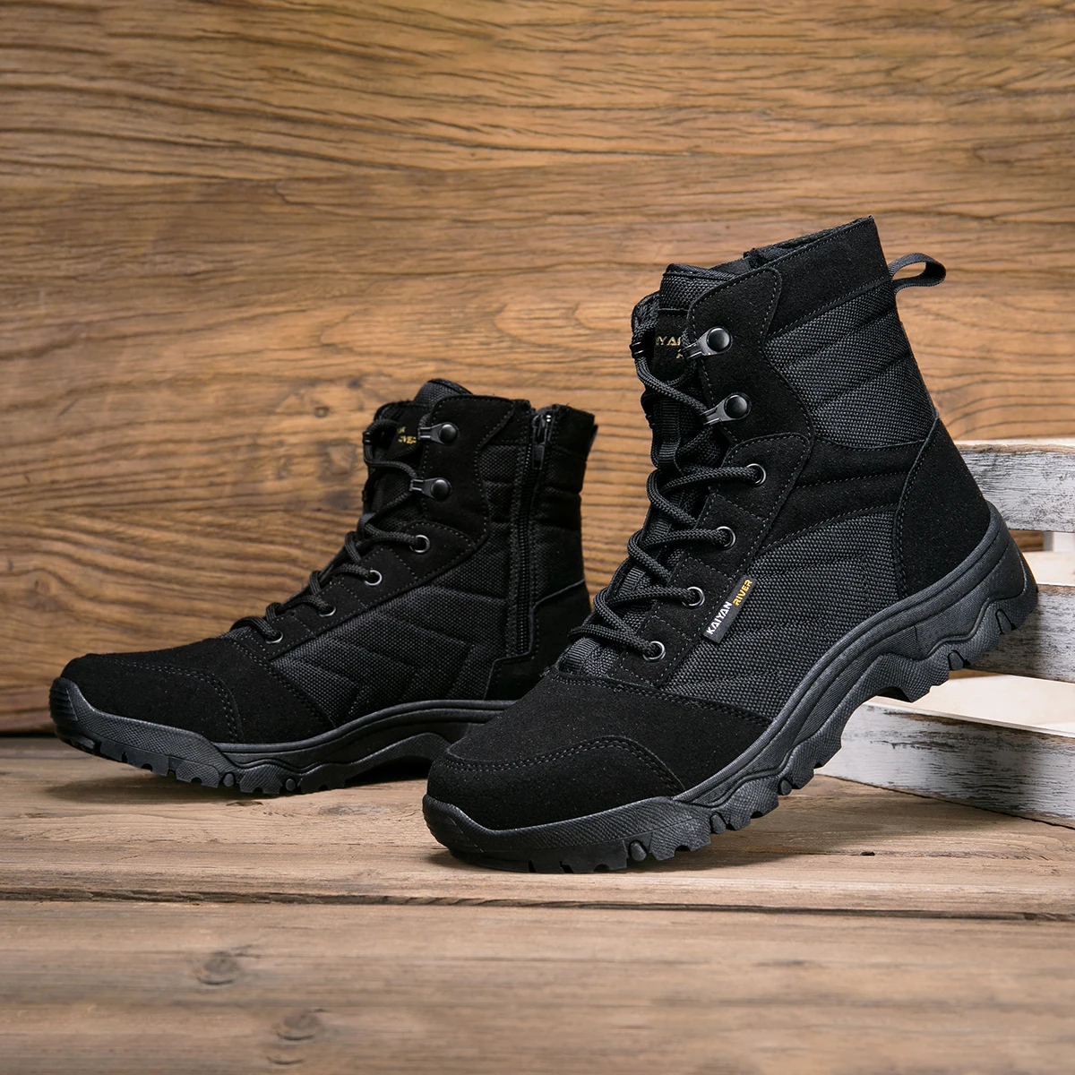 

Men Tactical Shoes High Quality Military Army Boots Women Desert Boots Safety Anti-Slip Work Outdoor Training Ultrallight Ankle