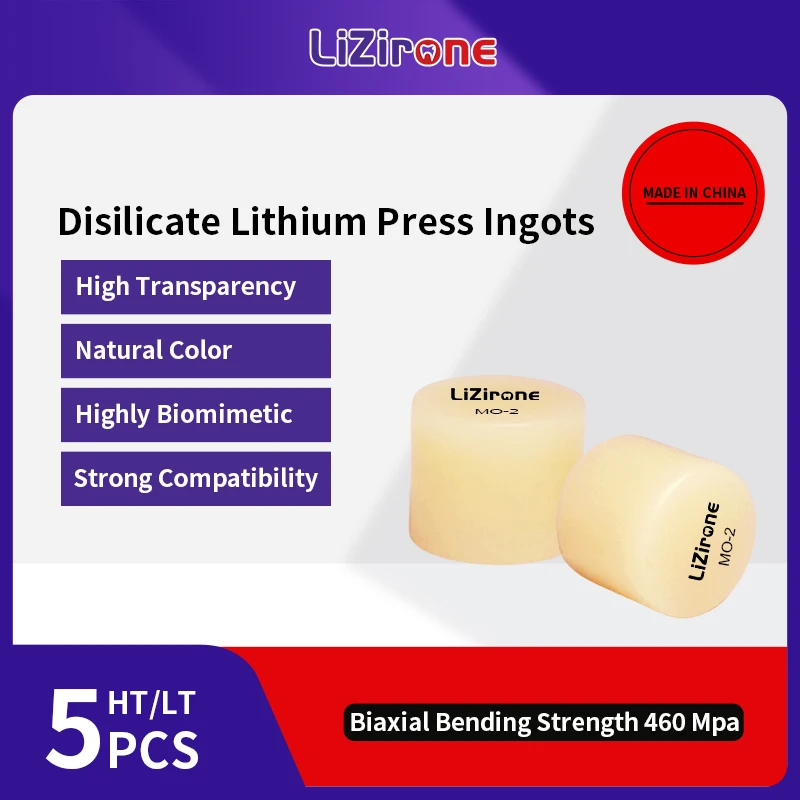 Lizirone Dental Press ingots Dental Restoration materials Veneers Inlays Crowns HT/LT/MO