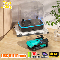 JJRC H111 Mini RC Drone Remote Control Aircraft Aerial Photography Light Flow Positioning Fixed Folding Drones Toys for Kid Gift