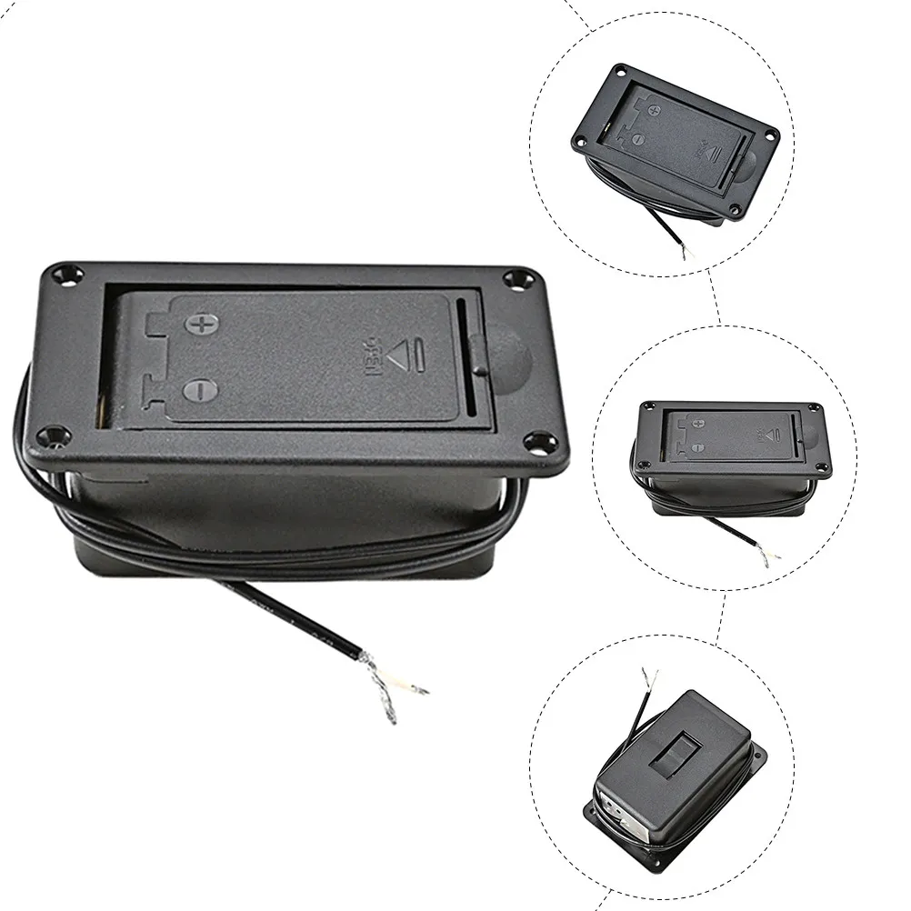 

Bass Guitar Pickup 9V Box Plastic Replacement Compartment Holder for Active Pickup Guitar Accessories