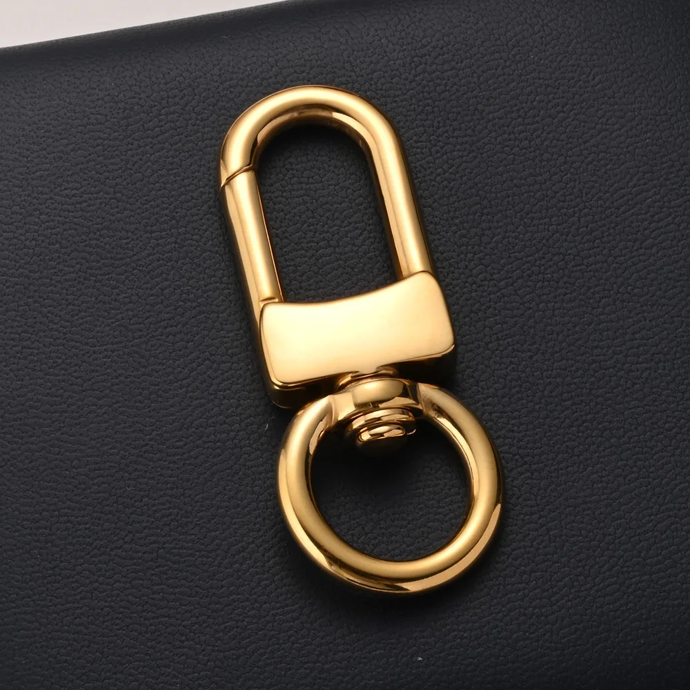 1 Stück Karabinerhaken Taschenverschluss Edelstahl Karabiner Metall-Schlüsselanhänger Drehbar für DIY Schlüsselring Taschenzubehör – Detail 8