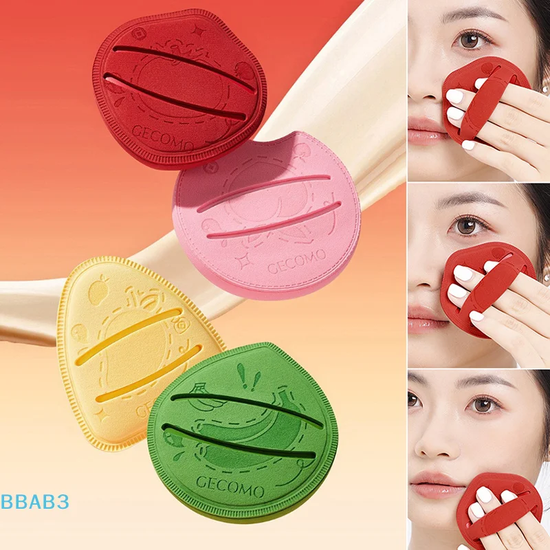 【B】 1 pièces fond de teint créatif bouffée de poudre Super doux coussin d'air maquillage mélangeur éponge humide et sec double usage applicateur cosmétique